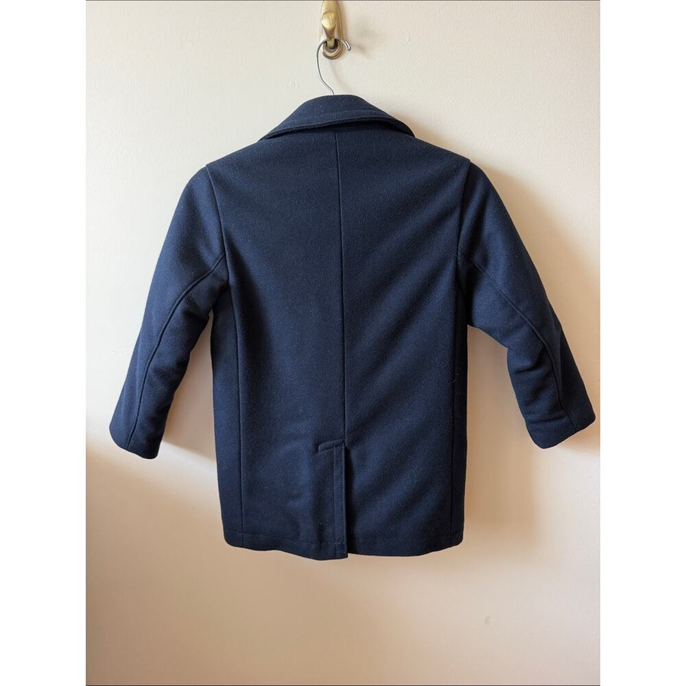 GAP Kids Navy Double-Breasted Peacoat Navy Boys Size Small 6 - 7 - Picture 3 of 9